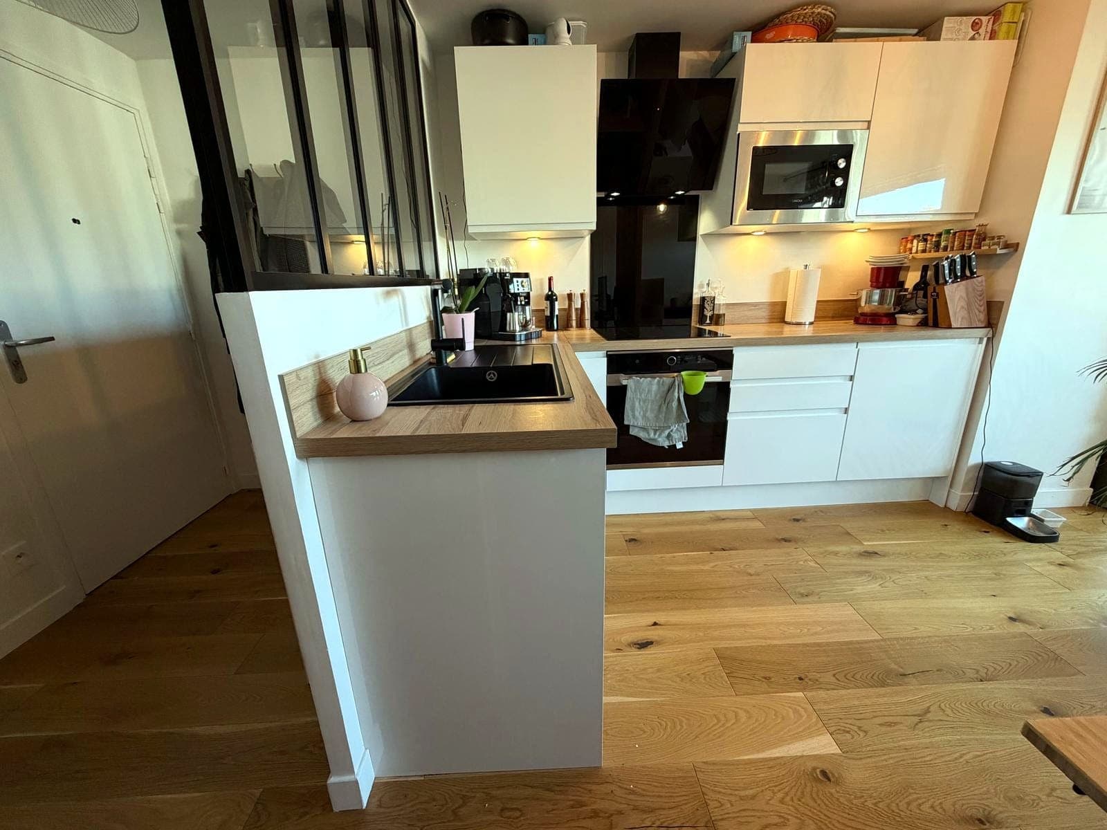 Cuisine après rénovation, Rénovation à Palaiseau