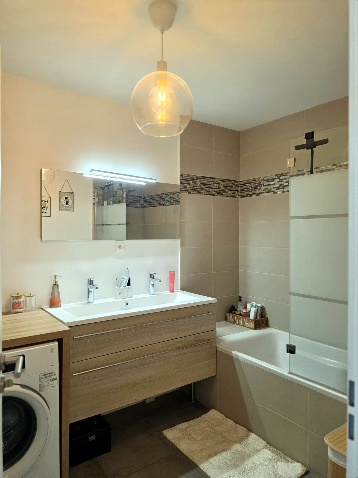 Salle de bain après rénovation, Rénovation à Palaiseau